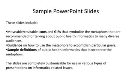 Sample PowerPoint Slides