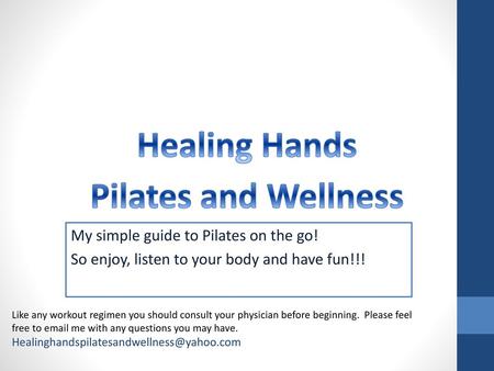 Healing Hands Pilates and Wellness
