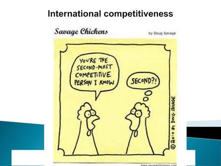 International competitiveness
