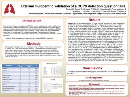 External multicentric validation of a COPD detection questionnaire.