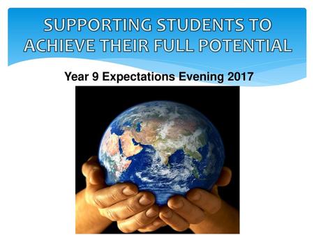 Year 9 Expectations Evening 2017