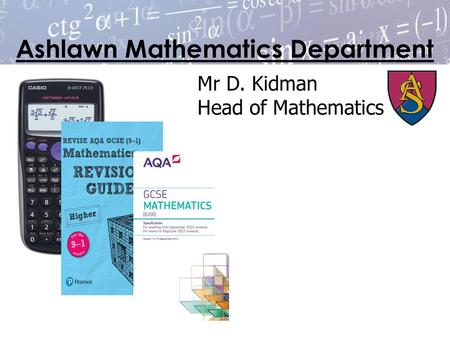 Ashlawn Mathematics Department