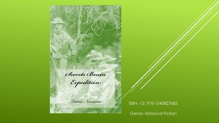 ISBN -13: 978-1540827685 Genre: Historical Fiction.
