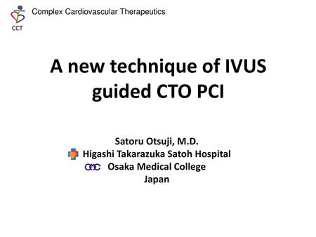 A new technique of IVUS guided CTO PCI