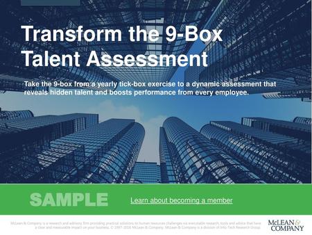 Transform the 9-Box Talent Assessment