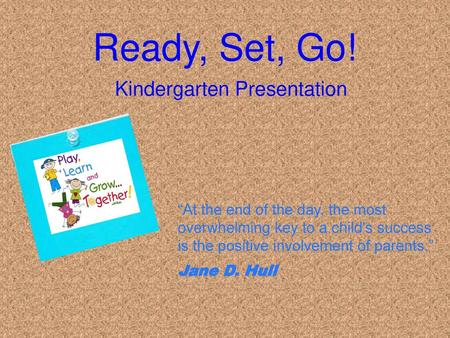 Kindergarten Presentation
