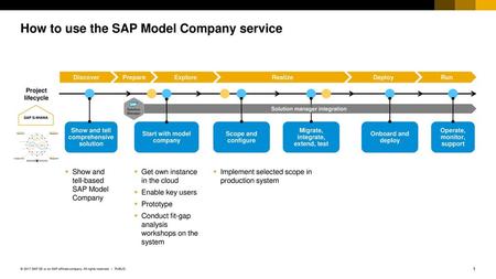 How to use the SAP Model Company service