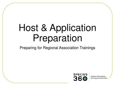 Host & Application Preparation