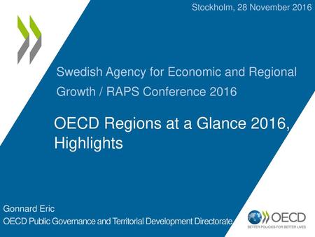 Swedish Agency for Economic and Regional Growth / RAPS Conference 2016