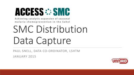 SMC Distribution Data Capture