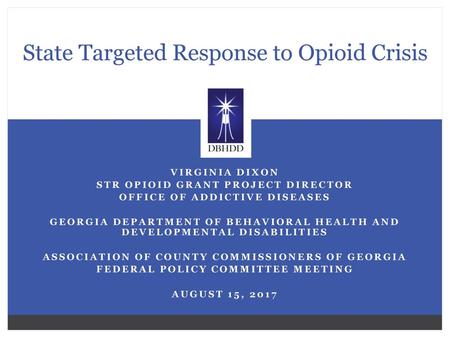 State Targeted Response to Opioid Crisis