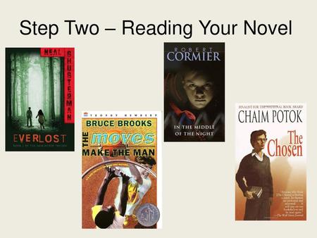 Step Two – Reading Your Novel