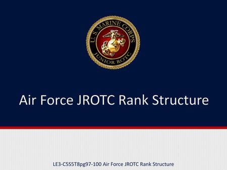 Air Force JROTC Rank Structure