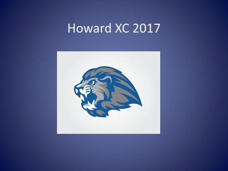 Howard XC 2017.