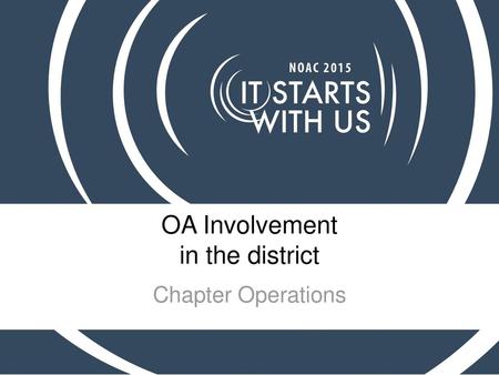 OA Involvement in the district