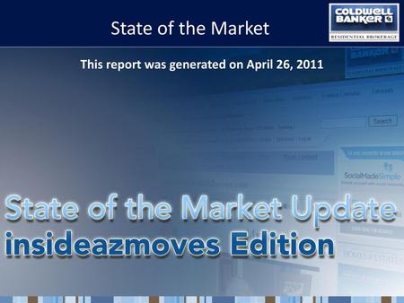 This report was generated on April 26, 2011