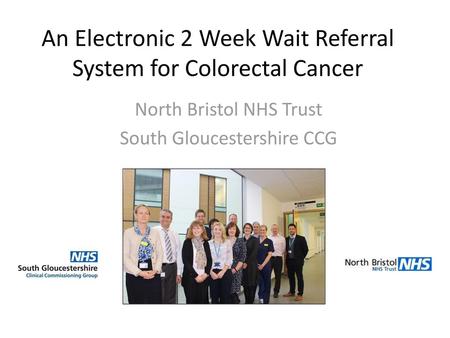 An Electronic 2 Week Wait Referral System for Colorectal Cancer