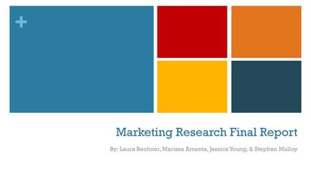 Marketing Research Final Report