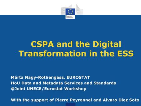 CSPA and the Digital Transformation in the ESS