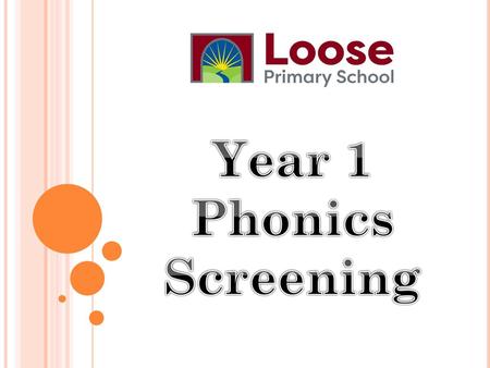 Year 1 Phonics Screening