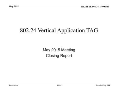 Vertical Application TAG
