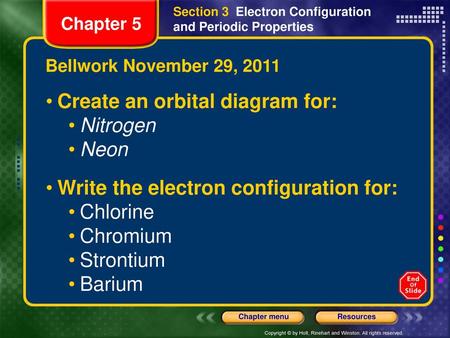 Create an orbital diagram for: Nitrogen Neon
