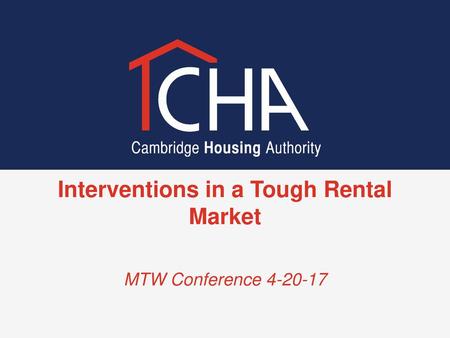 Interventions in a Tough Rental Market