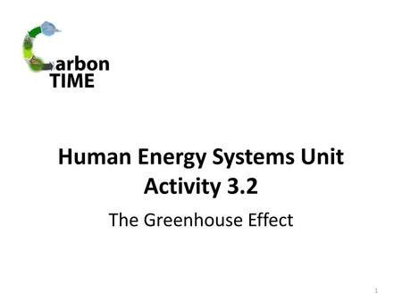 Human Energy Systems Unit Activity 3.2