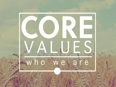 Portfolio requirement:  Initial core values are due May 1.