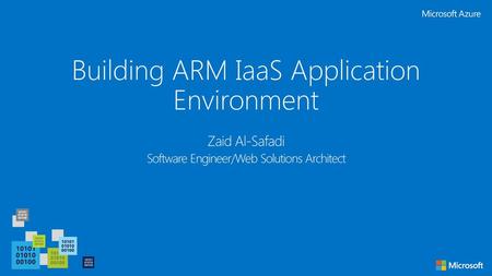 Building ARM IaaS Application Environment