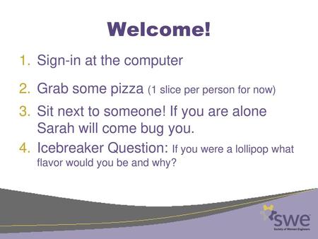 Welcome! Sign-in at the computer