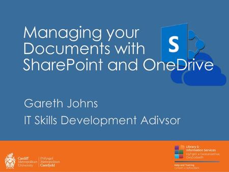 Managing your Documents with SharePoint and OneDrive