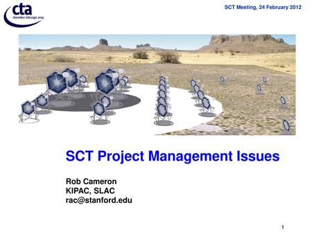 SCT Project Management Issues