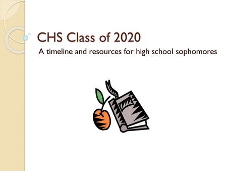 A timeline and resources for high school sophomores