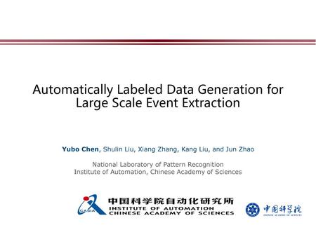 Automatically Labeled Data Generation for Large Scale Event Extraction