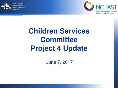 Children Services Committee Project 4 Update