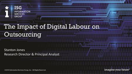 The Impact of Digital Labour on Outsourcing