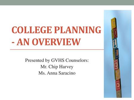 College Planning - An Overview