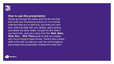 How to use this presentation