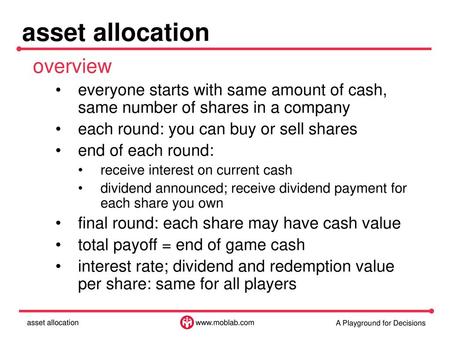asset allocation overview