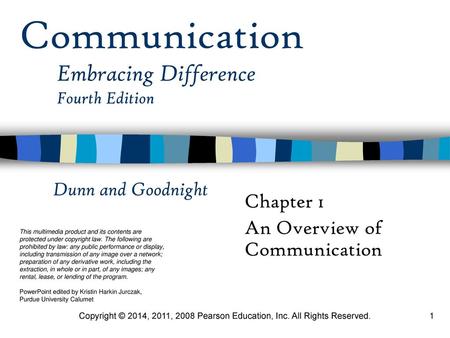 Chapter 1 An Overview of Communication