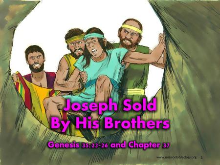 Joseph Sold By His Brothers
