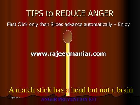 First Click only then Slides advance automatically – Enjoy