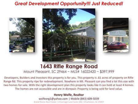 Great Development Opportunity!!! Just Reduced!
