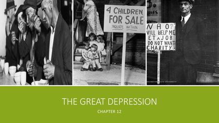 The Great Depression Chapter 12.