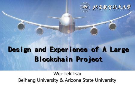Design and Experience of A Large Blockchain Project