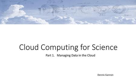 Cloud Computing for Science