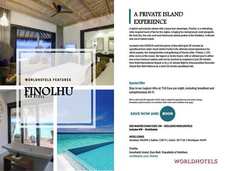 FINOLHU A PRIVATE ISLAND EXPERIENCE WORLDHOTELS FEATURES BAA ATOLL