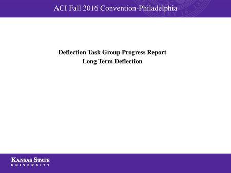 ACI Fall 2016 Convention-Philadelphia