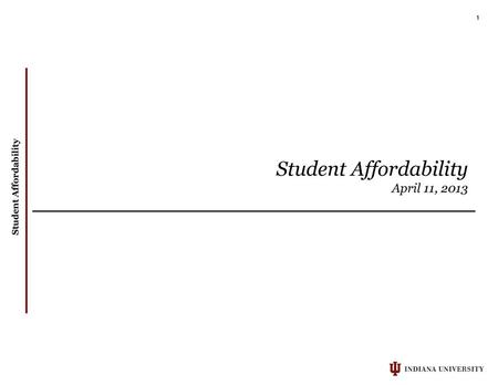 Student Affordability